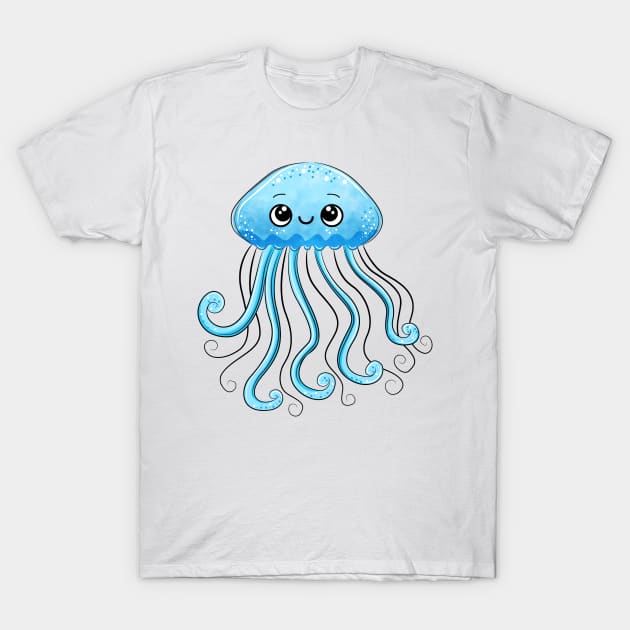 cute jellyfish T-Shirt by lunamoonart